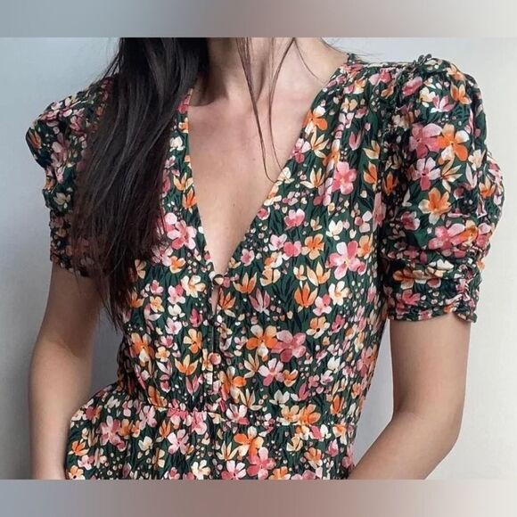 Zara | Floral MIDI Dress - Picture 3 of 10